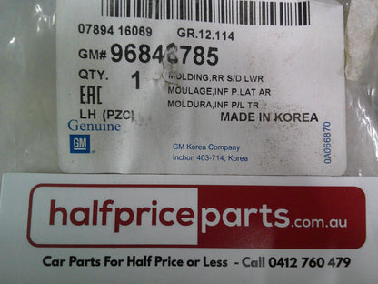 Holden CG LS/LT/LTZ Captiva Sport Genuine Left Hand Outer Rear Door Side Moulding New Part