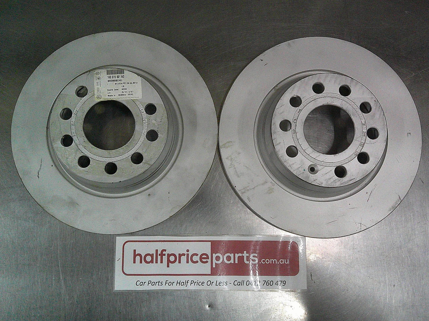 VW Passat/Audi Q3/A3/Skoda Superb Genuine Standard Rear Disc Brake Rotor (Sold As Pair Only) New Part