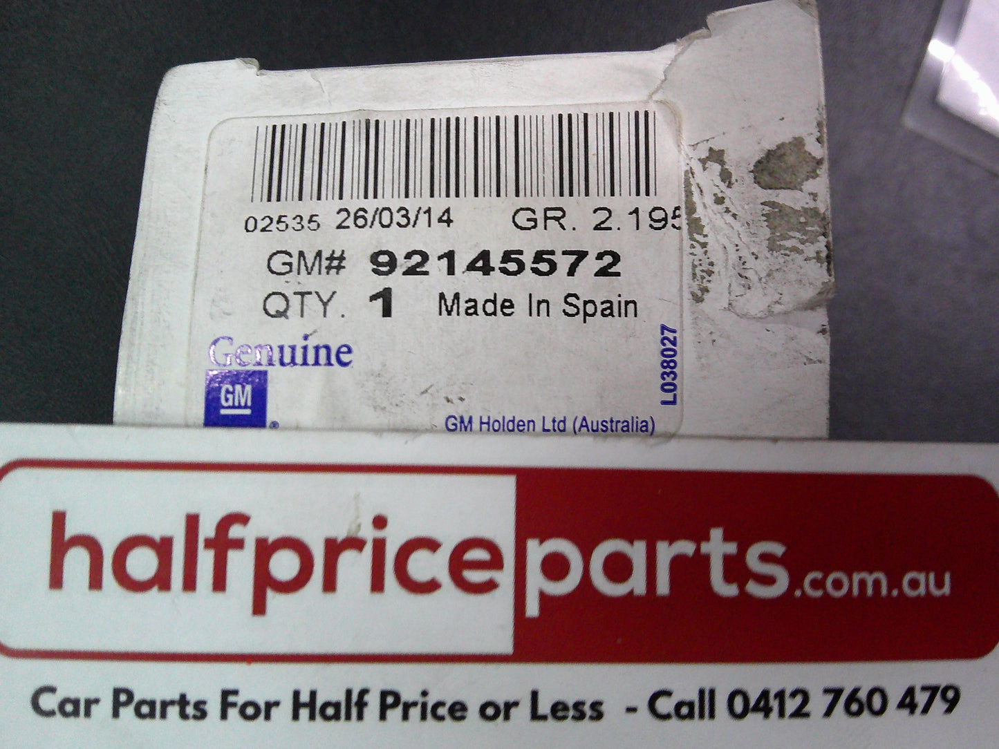 Holden VY/VZ Commodore Genuine Reverse Sensor New Part