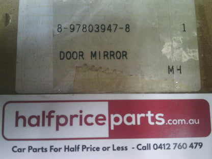 Holden Jackaroo Genuine Left Hand Electric Mirror Gloss Black Assembly New Part