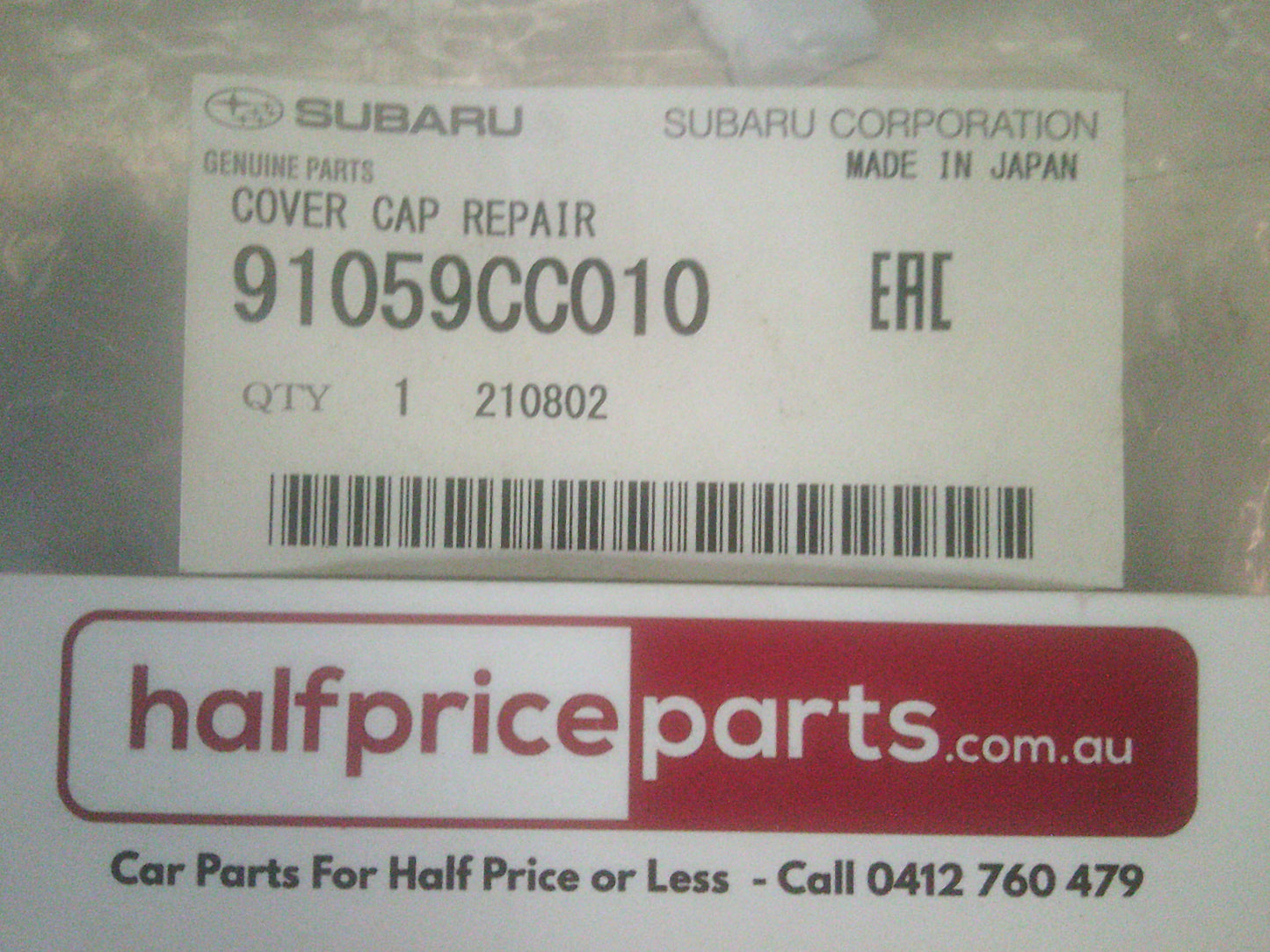 Subaru BRZ Genuine Right Outer Mirror Cover (Unpainted) New Part