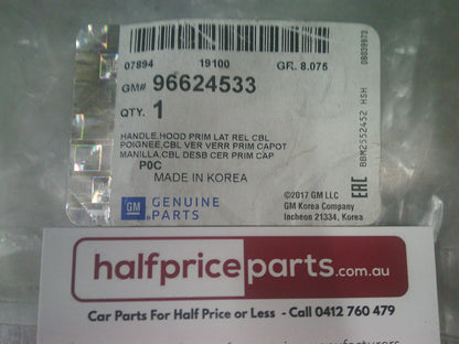 Holden CG Captiva Genuine Bonnet Release Cable Handle New Part