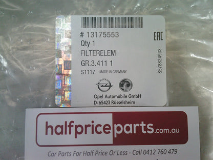 Holden Astra G-H/Zafira Genuine Pollen Cabin Filter New Part