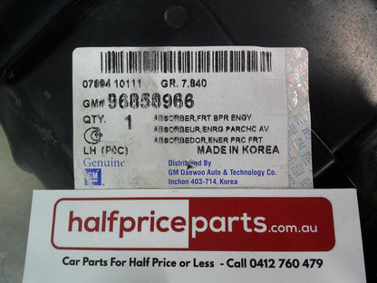 Holden CG Captiva Genuine Left Hand Front Bumper Bar Absorber New Part