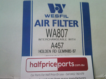 Wesfil Air Engine Filter Element Suits Holden RB Gemini New Part