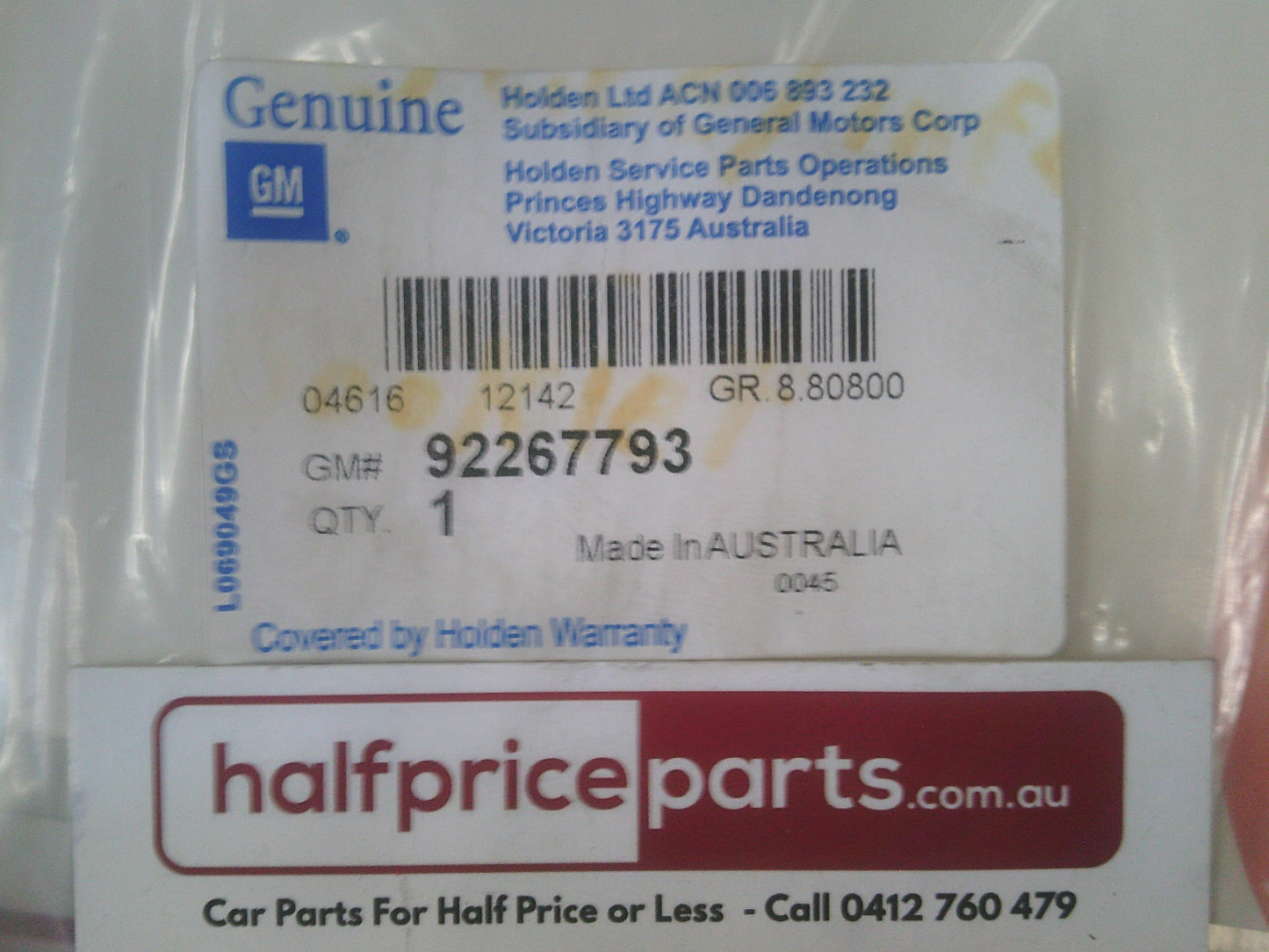 Holden JH Cruze Genuine Owners Handbook/Service Booklet/Infotainment Booklet New Part