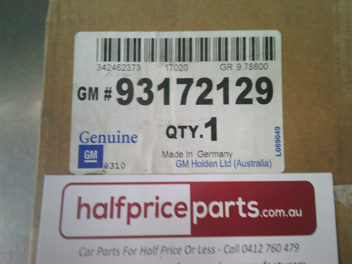 Holden XC Barina/ZC Vectra Genuine Cabin Filter New Part