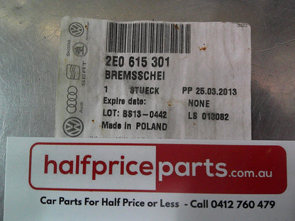 VW CV Crafter 30-50/Mercedes Benz Sprinter Genuine Front Disc Brake Rotors (Sold As Pair Only) New Part