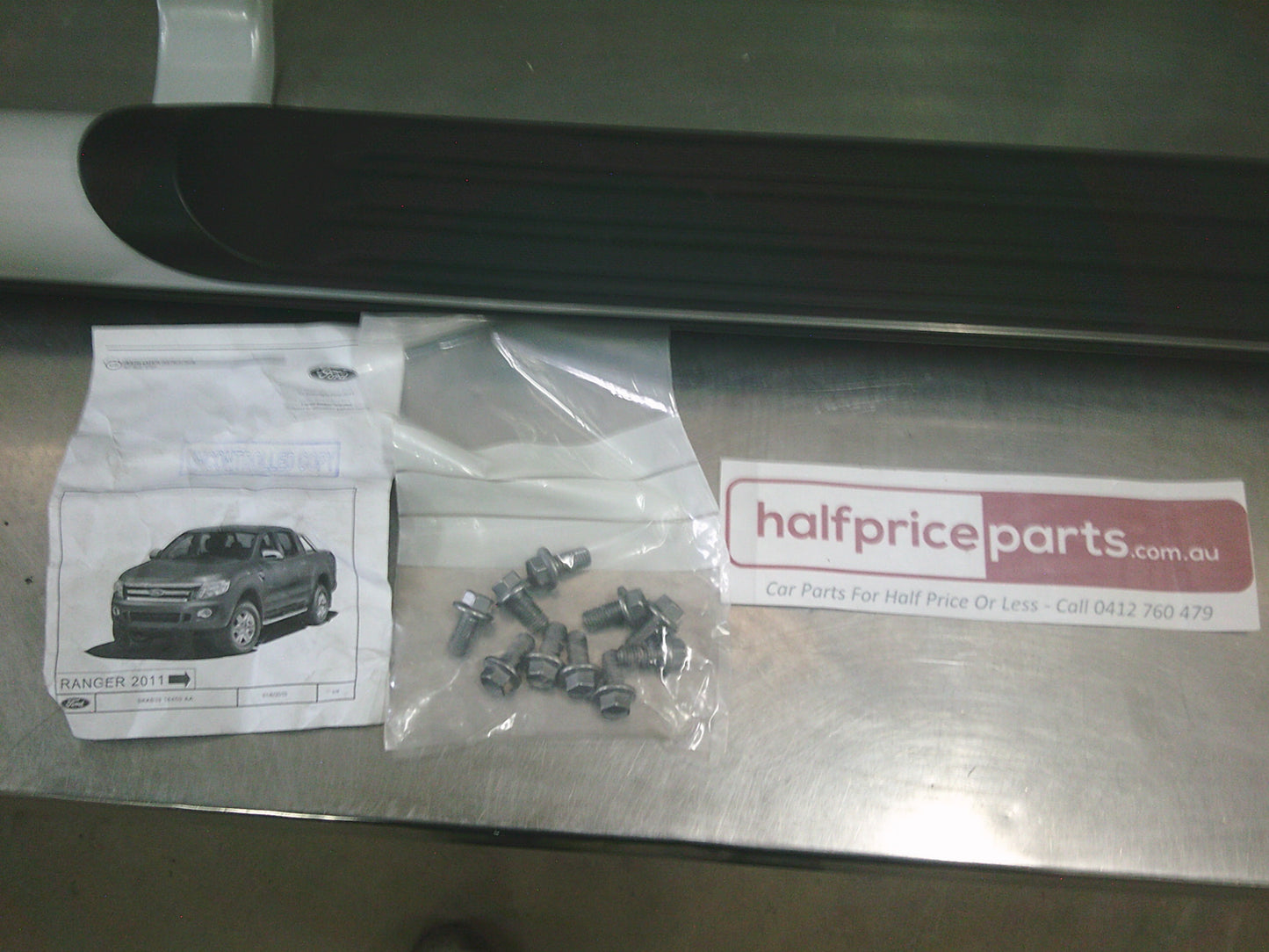 Ford Ranger Wildtrak Dual Cab PX-PXII Genuine Side Step Kit Silver - New Part