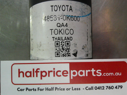 Toyota Hilux GUN126L Dual Cab Genuine Rear Shock (Sold As Pair Only) Used Part VGC