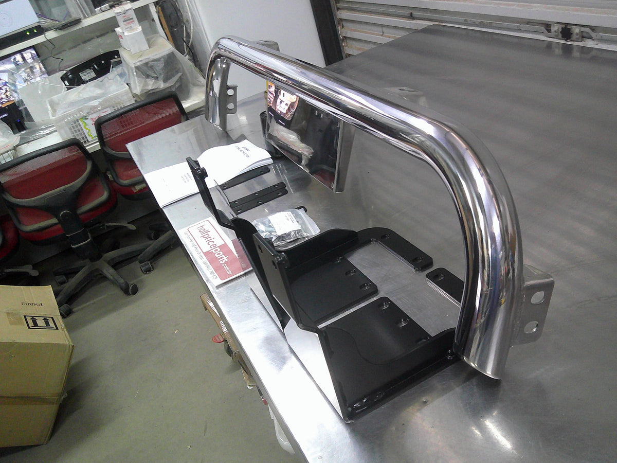 GWM Tank 300 Genuine Polished Nudge Bar With Spot Light Tabs (Petrol Model ONLY) New Part