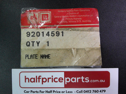 Holden VH Commodore Genuine Boot Badge New Part