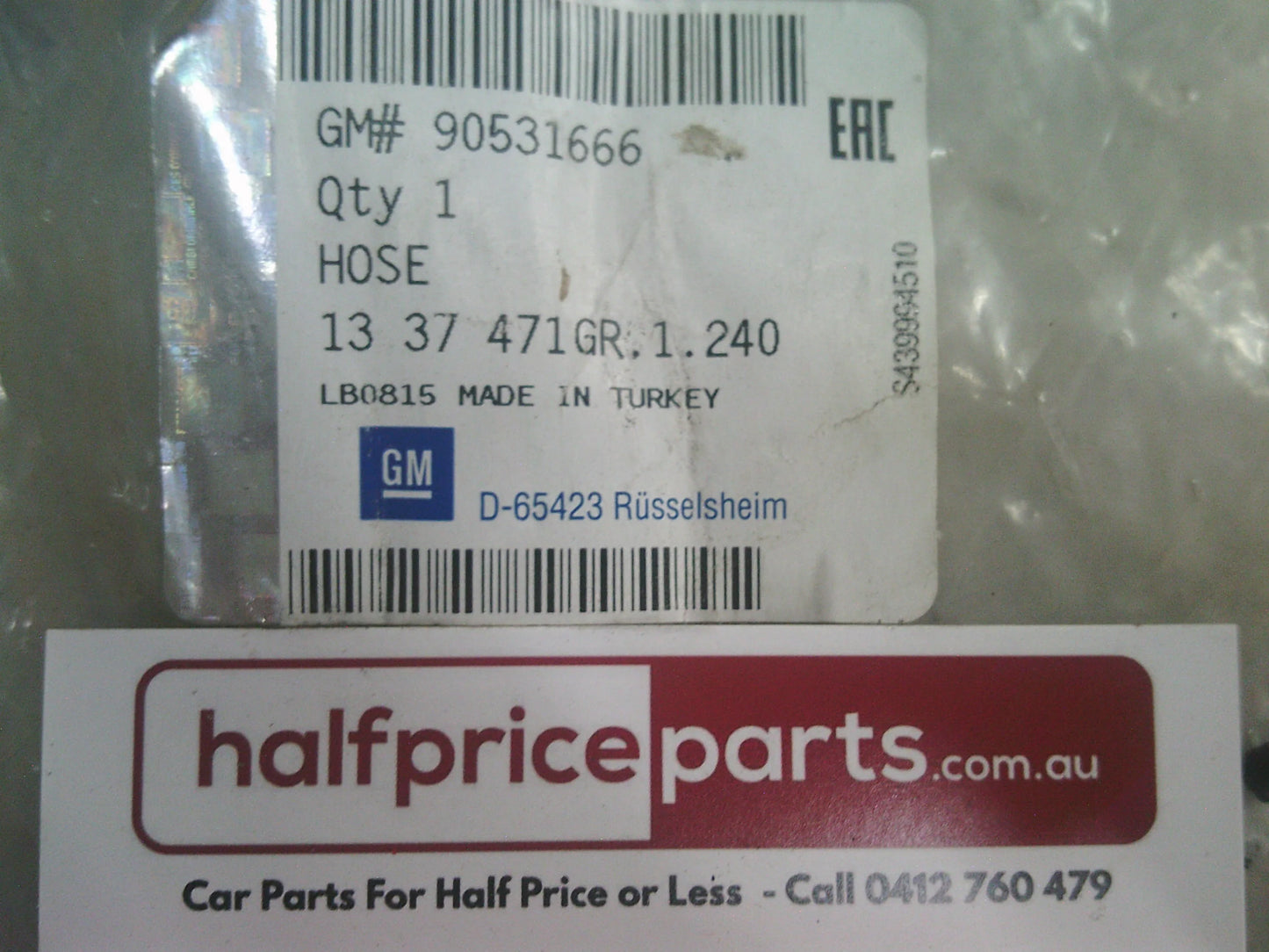Holden TS Astra Z18XE Genuine Bottom Radiator Hose New Part