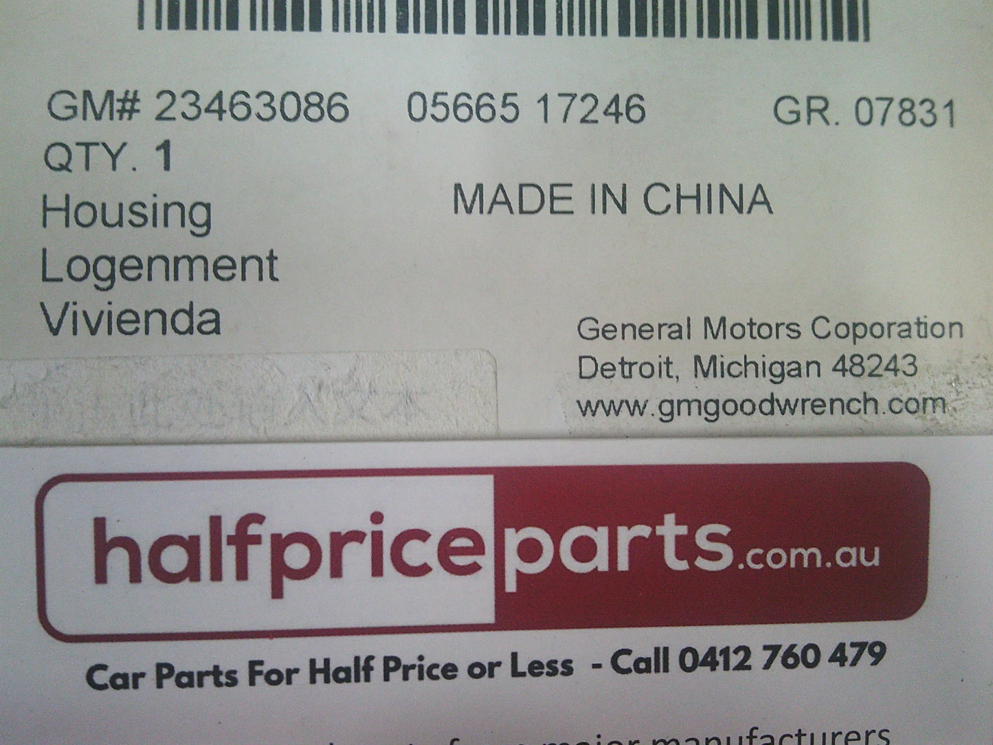 Holden Equinox Genuine Right Hand Front Park Assist Bracket New Part