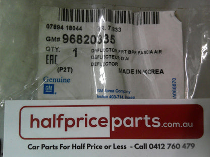 Holden TK Barina Genuine Front Centre Bumper Air Deflector New Part