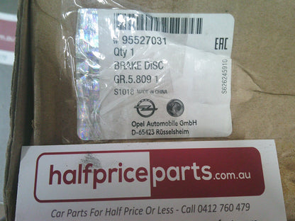 Holden AH Astra / JG Cruze Genuine Front Disc Rotors (Pair) New Part