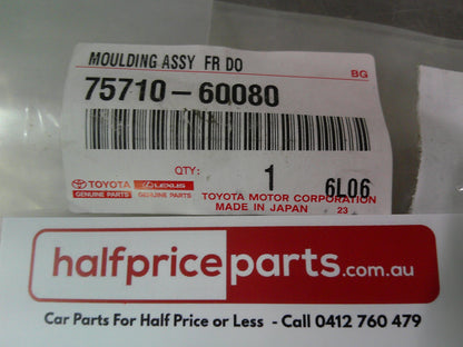 Toyota Landcruiser 200 Series Genuine Right Hand Front Door Belt Moulding New Part