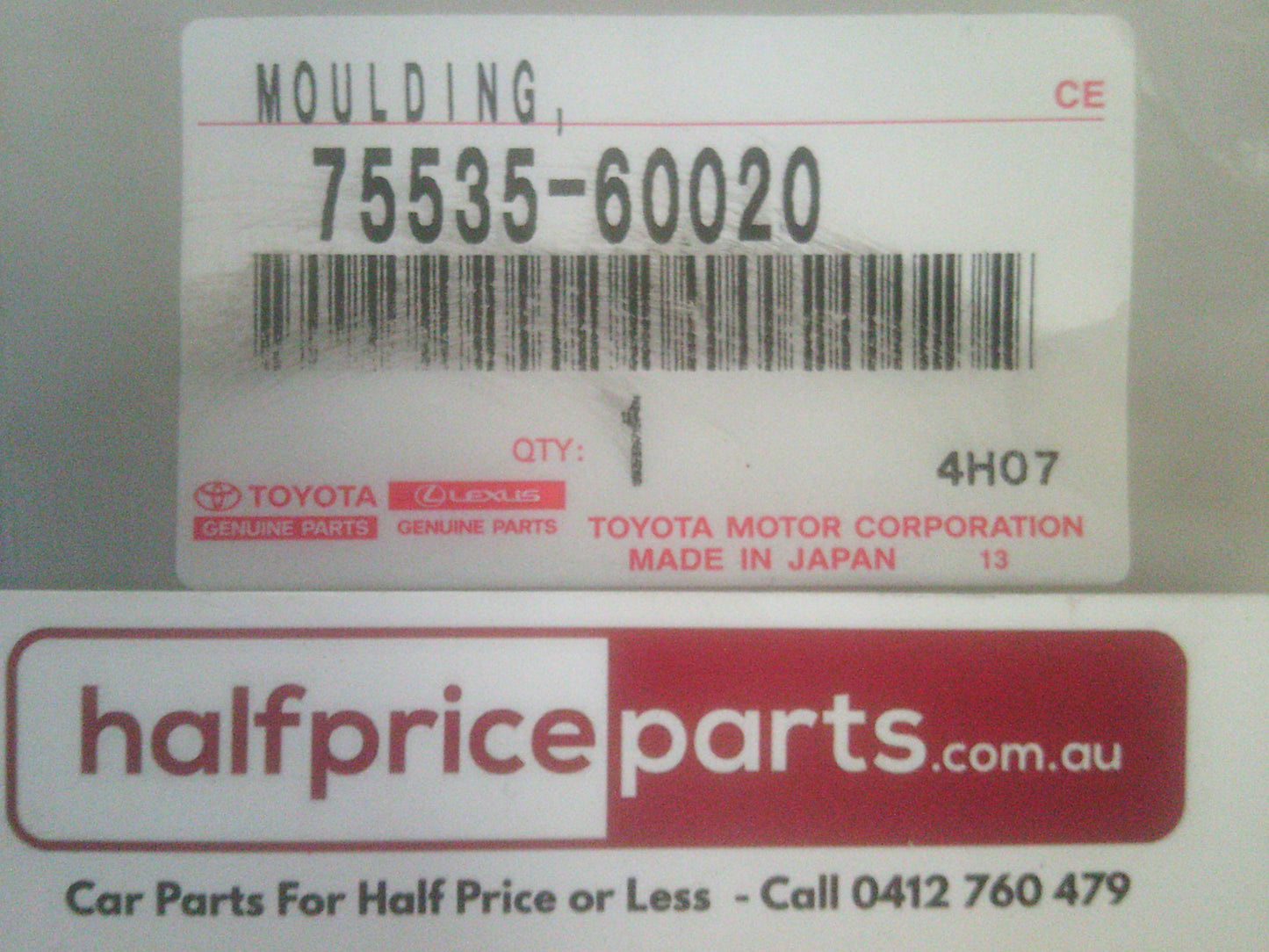 Toyota Landcruiser Prado Genuine Righthand Windscreen Moulding New Part