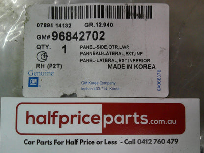 Holden TK Barina LS/LT Genuine Right Hand Lower Extension Panel New Part