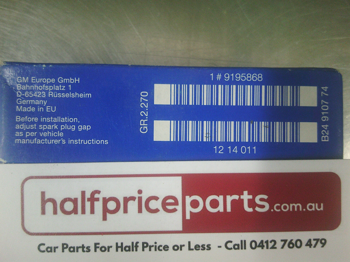 GM Genuine Spark Plug Suits Holden Combo/ Cruze/ Fronterra/ Jackaroo/ Monterey/ Rodeo/ Astra/ Nova/Apollo/ Barina -  New Part