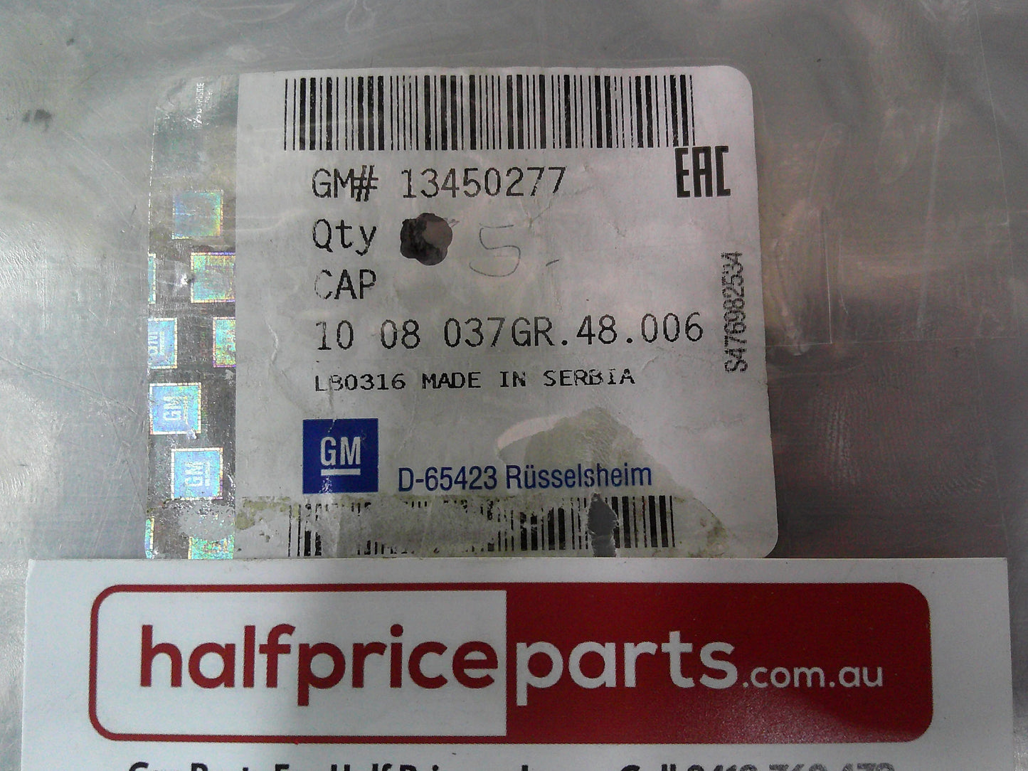 Holden ZB Commodore/BK Astra Genuine Wheel Nut Cover (Black) New Part