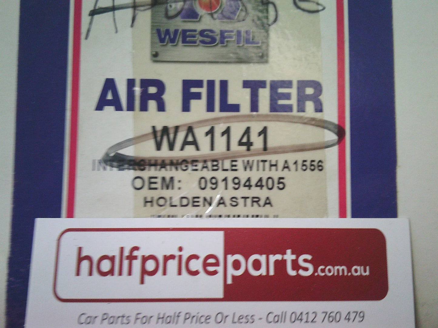 Wesfil Engine Air Filter Suits Holden Astra TS/AH 2.2ltr New Part
