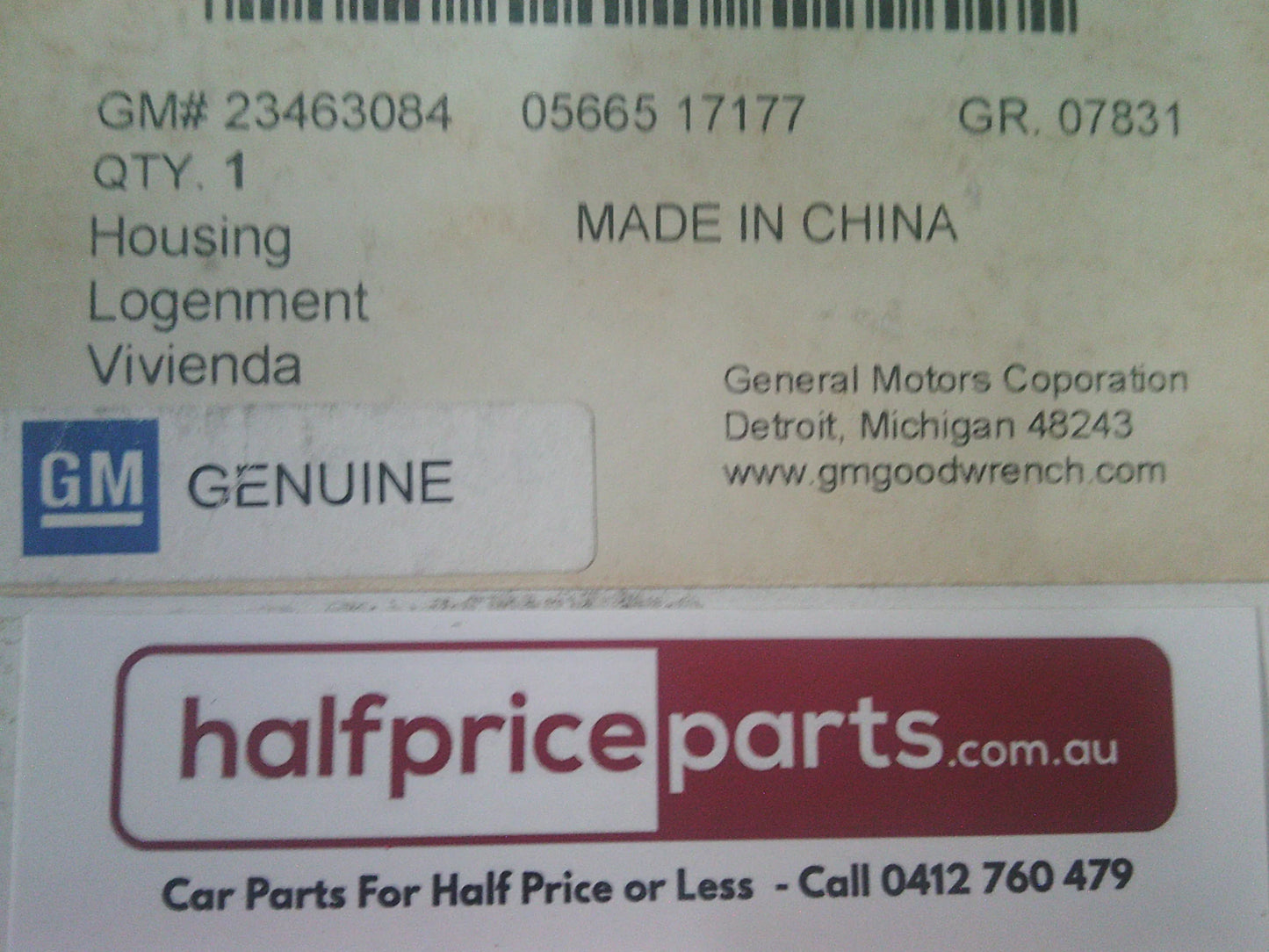 Holden Equinox Genuine Left Hand Front Park Assist Bracket New Part