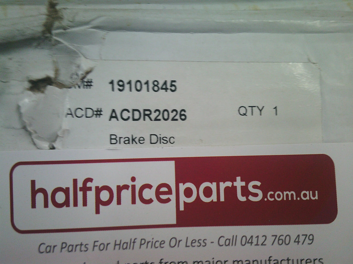 Holden Commodore VE/VF V6 Genuine Front Brake Rotor Pair (Details In Photos)New Part