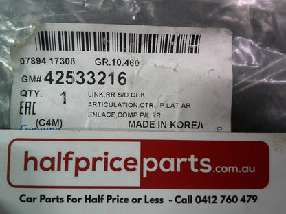 Holden MP Barina Spark Genuine Rear Door Check New Part