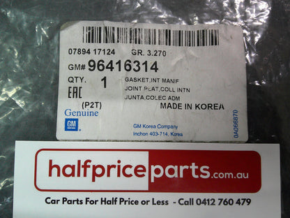 Holden MJ Barina Spark Genuine Intake Manifold Gasket New Part