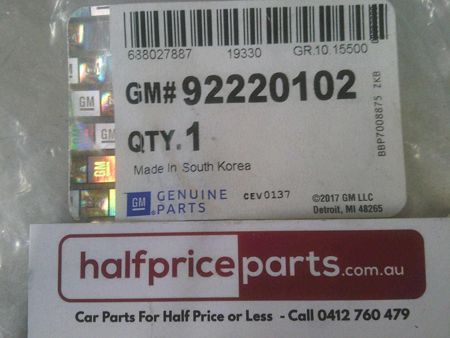 Holden Commodore VF/VE Commodore WM Caprice Genuine Windshield Washer Filler Tube New Part