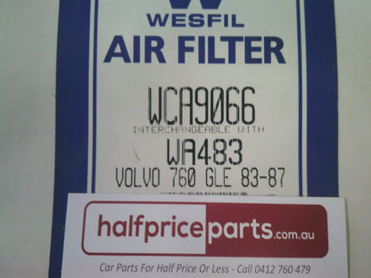 Wesfil Engine Air Filter Element Suits Holden Calibra/Volvo 760 New Part