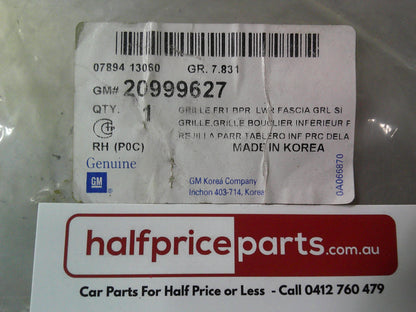 Holden CG Captiva Genuine Front Right Hand Chrome Fog Light Bezel New Part