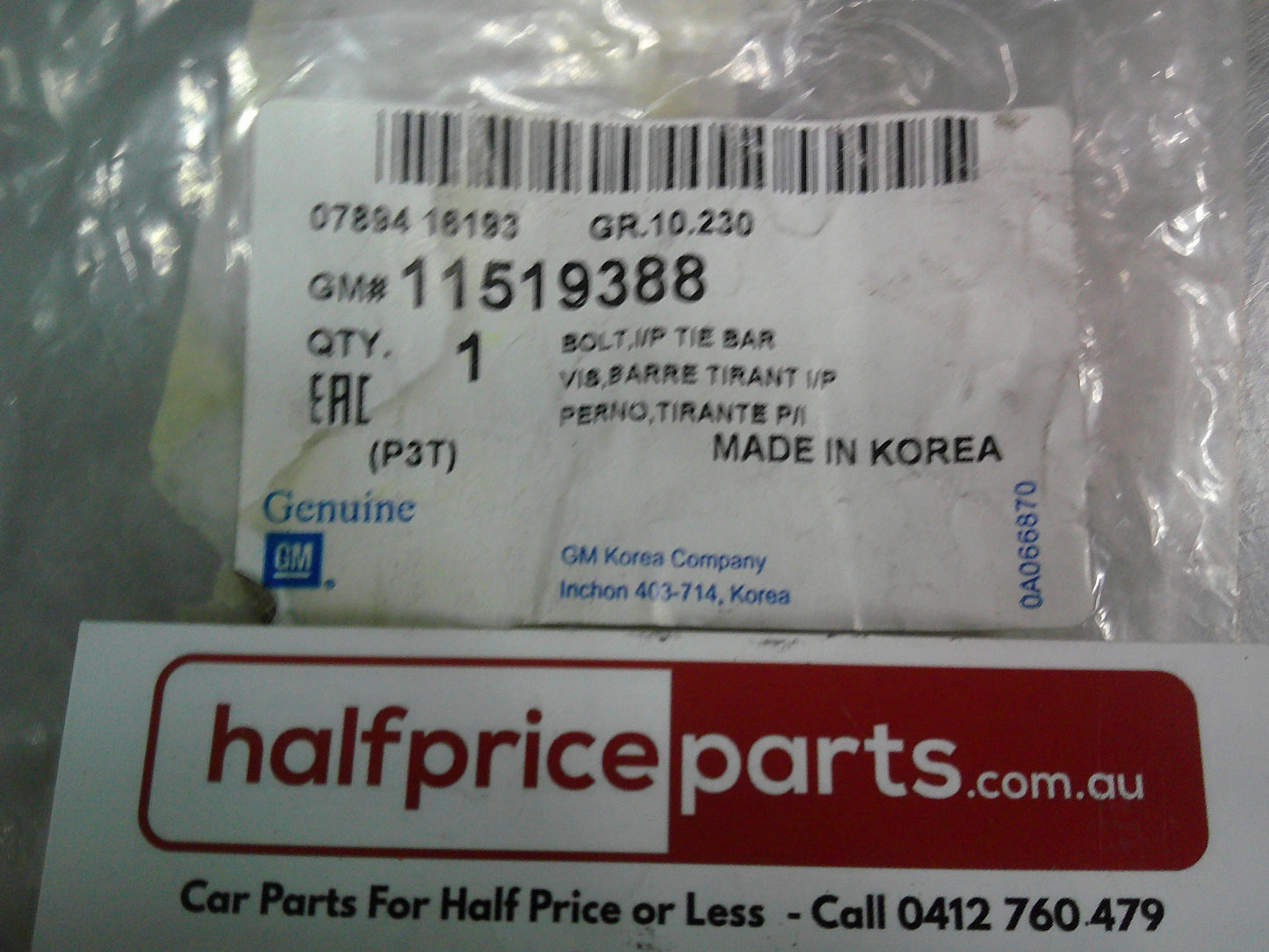 Holden RG Colorado/TM Barina/JH Cruze Genuine Hinge Bolt New Part
