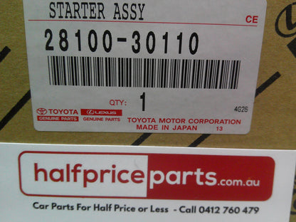 Toyota Hilux/Hiace/Fortuner Genuine Starter Motor Assembly (Read Below) New Part