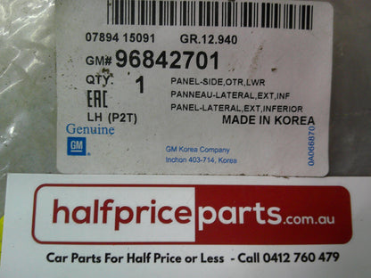 Holden TK Briana Sedan Genuine Left Hand Lower Side Extension Panel New Part