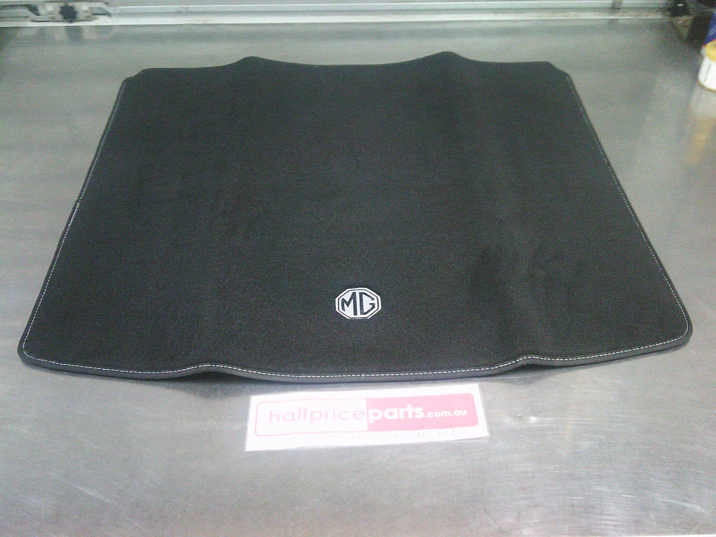 MG ZS Genuine Rear Cargo Carpet Mat (Black With White Decal) New Part