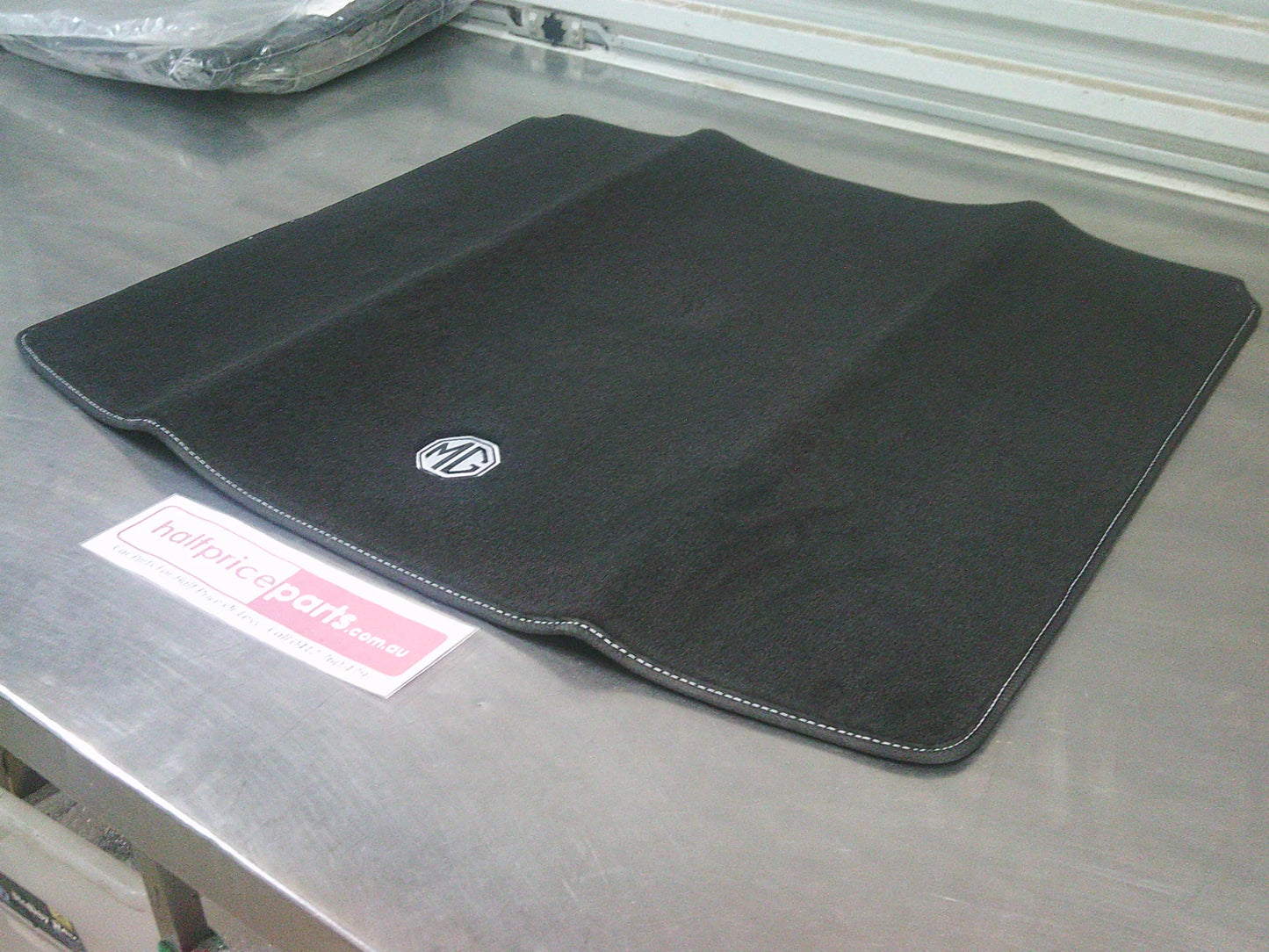 MG ZS Genuine Rear Cargo Carpet Mat (Black With White Decal) New Part