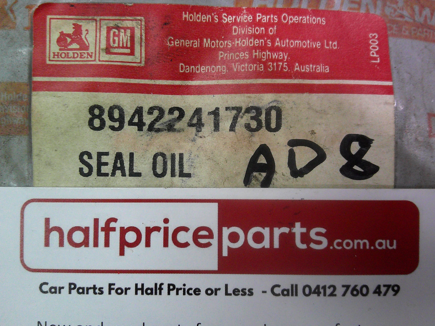Holden TF Rodeo Genuine Front Wheel Oil Seal New Part