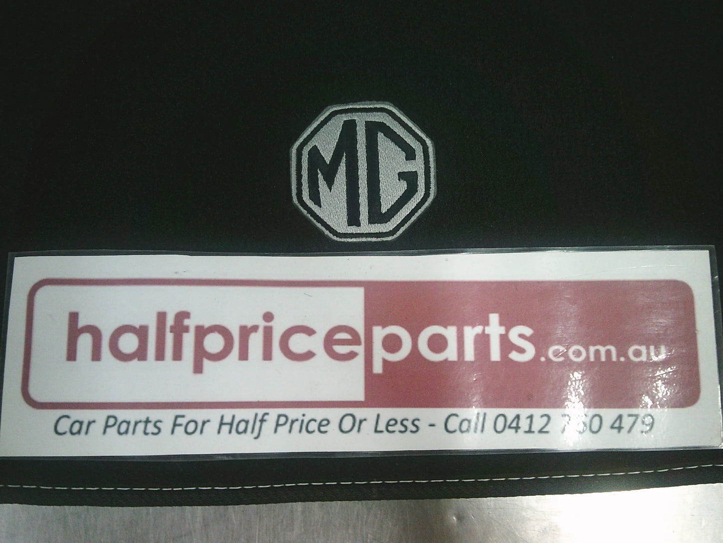MG ZS Genuine Rear Cargo Carpet Mat (Black With White Decal) New Part