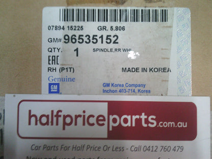 Holden TK Barina/Barina Spark Genuine Right Hand Rear Wheel Stub Axel New Part