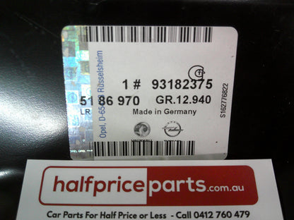 Holden TS Astra Genuine Left Hand Rear Tail Light Panel  New Part