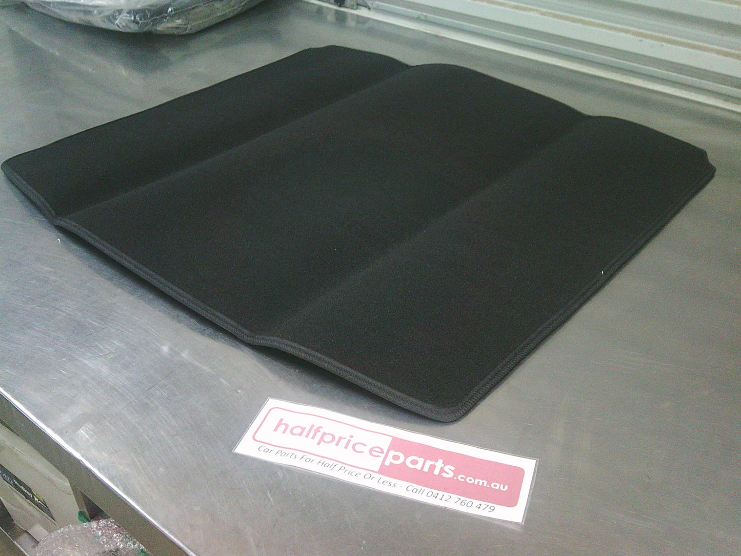 MG ZS Genuine Rear Cargo Carpet Mat (Black With White Decal) New Part