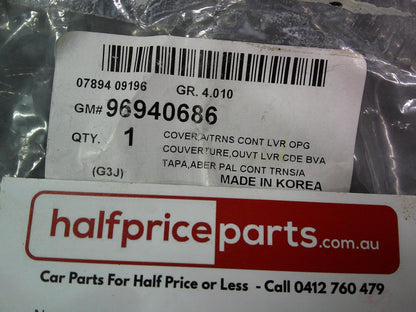 Holden JG Cruze Genuine Auto Transmission Control Lever Cover New Part