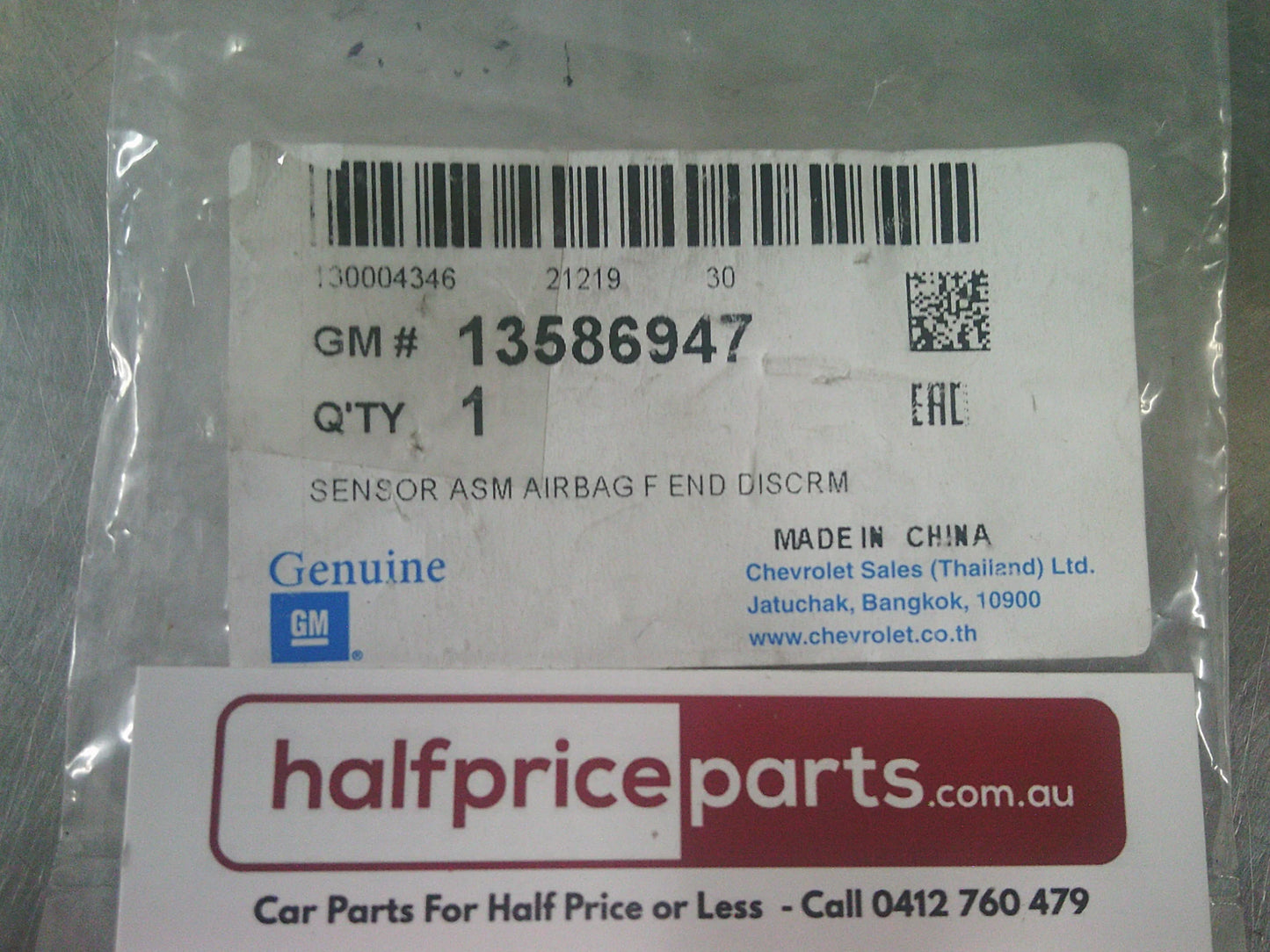 Holden RG Colorado Genuine Front End Airbag Discriminating Sensor Assembly New Part