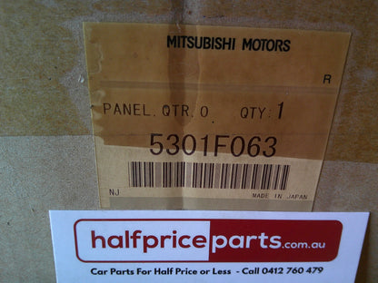 Mitsubishi Lancer Ralliart Genuine Left Hand Rear Quater Panel (Unpainted) New Part