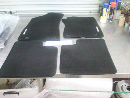 MG ZS Genuine Carpet Floor Mat Set 4 Front And Rear (Black White Decal) New Part