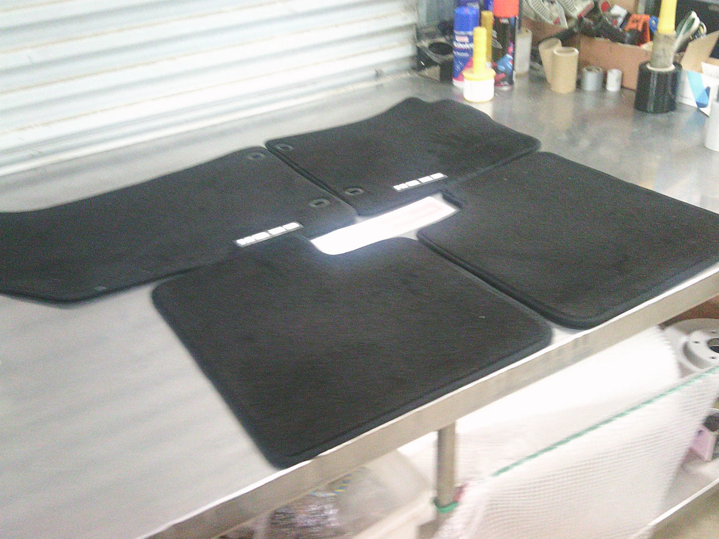 MG ZS Genuine Carpet Floor Mat Set 4 Front And Rear (Black White Decal) New Part