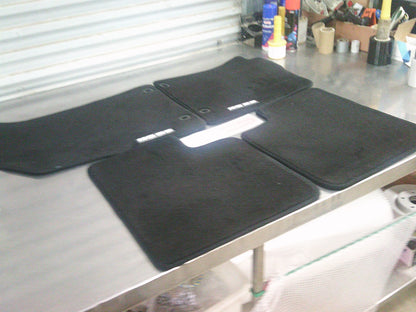 MG ZS Genuine Carpet Floor Mat Set 4 Front And Rear (Black White Decal) New Part