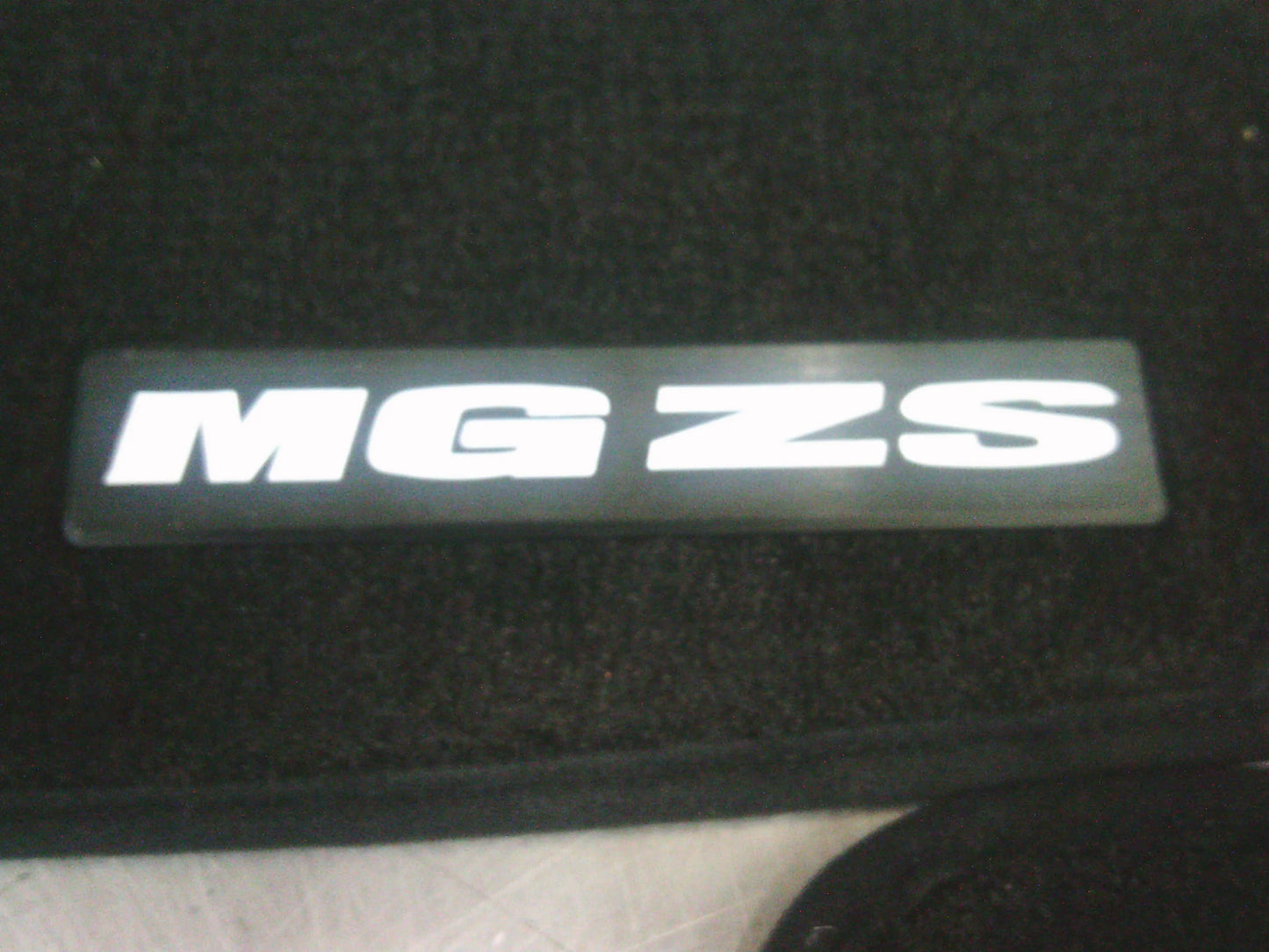MG ZS Genuine Carpet Floor Mat Set 4 Front And Rear (Black White Decal) New Part